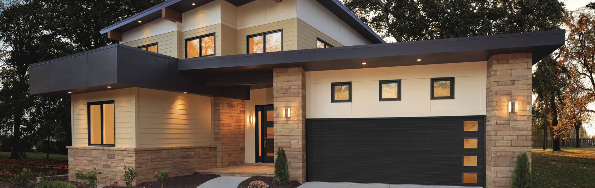 Modern garage door style