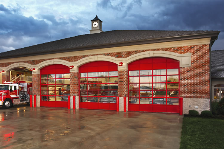 Commercial overhead door example